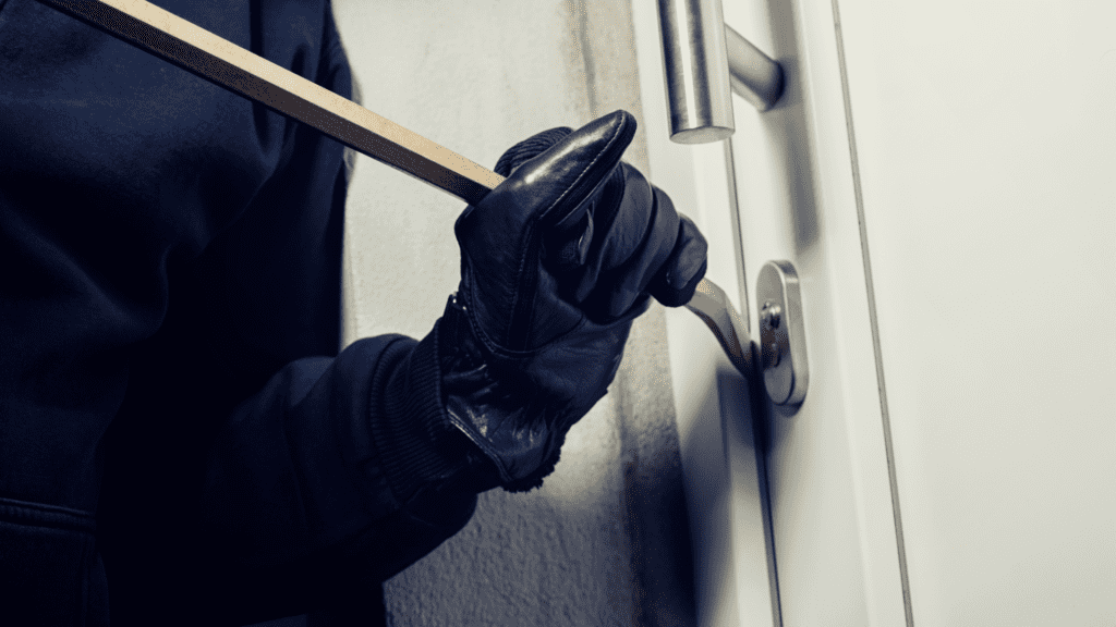 damaged locks from burglar needing residential locksmith in san diego