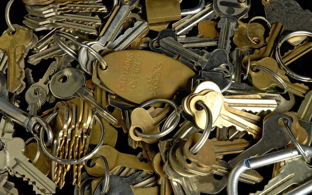 A pile of different types of keys
