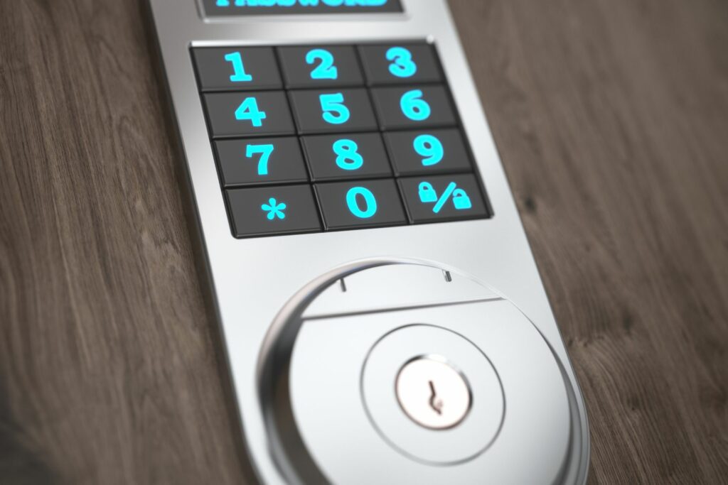 A picture of a smart lock for homeowners who wondering, "What is a smart lock?" 